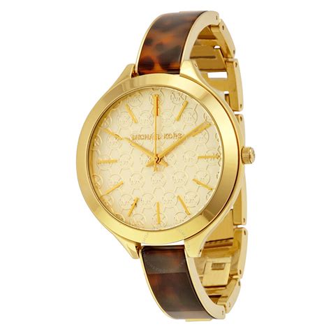 michael kors slim runway ladies watch mk4293|Michael Kors Slim Runway Women's Watch, Stainless Steel .